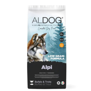 суха храна за кучета с бизон и пъстърва Aldog Alpi